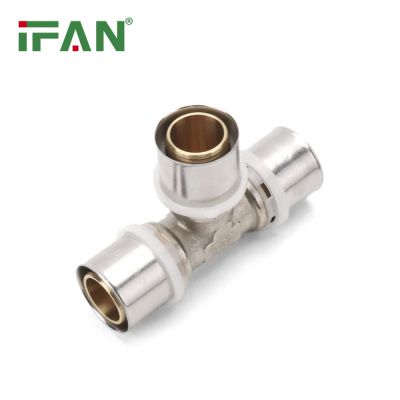 IFAN Manufacturer OEM PEX Brass Press Fitting Tee T20×16×20