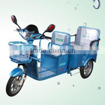 2015 top selling 2 seat 500W cheap electric tricycle