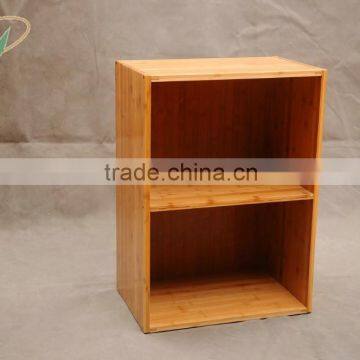 2 tiers Simple design portable bookcase shelf