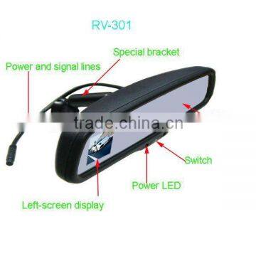 3.0inch BLUETOOTH rearview mirror monitor with HD camera for all cars