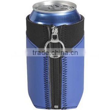 zippered neoprene can cooler, portable design, factory price best quality