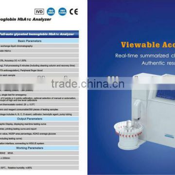 320x240 LCD Graphic Display Automatic Glycated Hemoglobin HbA1c Analyzer AC6600