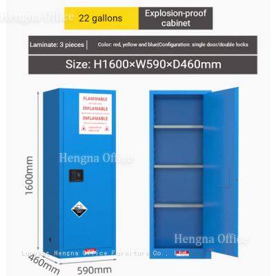 Leak-Proof & Fire-Resistant Acid Storage Cabinet | With Spill Tray & Ventilation | for Lab, Industrial Use
