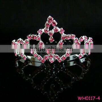 Latest crystal kids pageant crown for wholesale