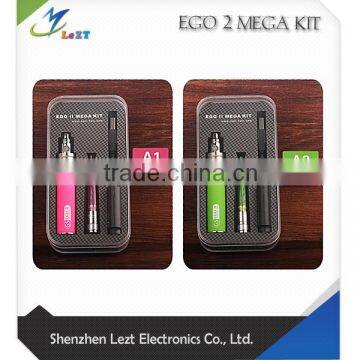 Ego 2200mah Battery Wholesale With Ego Mega Dual Coil Cartomizer EGO 2 Mega KIT