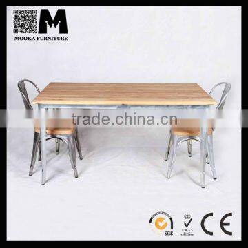 4 seater rectangle table modern banquet table metal Marais dining table