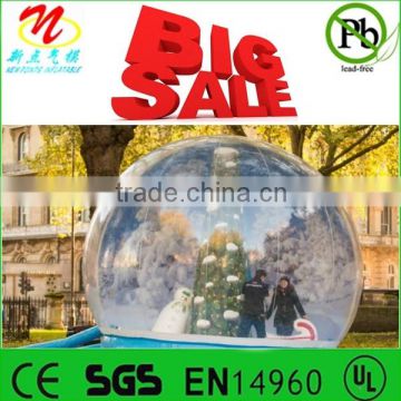 8ft, 10ft, 13ft, 16ft outdoor air blown inflatable snow globe for Christmas