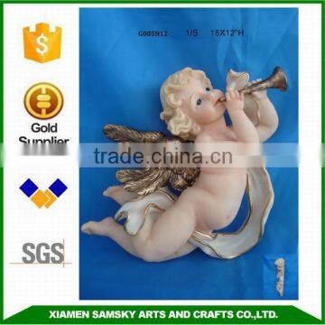 Wholesale Religious craft polyresin baby angel crafts