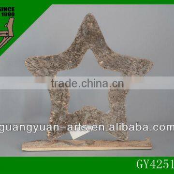 2014 Decorative Solid Wood Birch Star photo-1