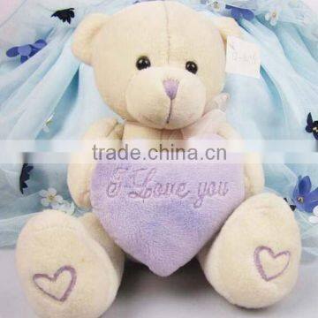 CE Approved Cheap Plush Valentines Teddy Bears Wholesale With Heart photo-3