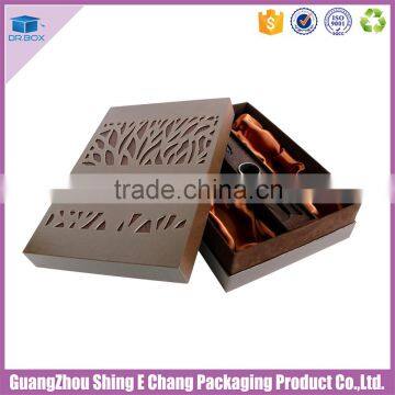 Customized Wholesale Elegant Hand Made Unfinished Wooden Wine Box photo-3