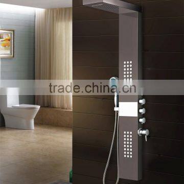 Factory Cheap Price Newest Design Grey Stainless Steel Shower Panel Mixer photo-5