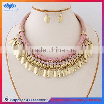 Handmade Gold Plated Necklace Made in China Exotic Wholesale Jewelry