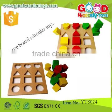 Preschool Toys Game Wooden Educational Shape Board Schooler Toys Intelligent Board Games