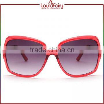 Laura Fairy Japan Brands Women Wine Red Big Frame No Logo Sunglasses Glass photo-2