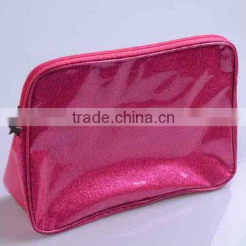 New !!! Fashion girl's hot sale candy colour PVC cosmetic bag