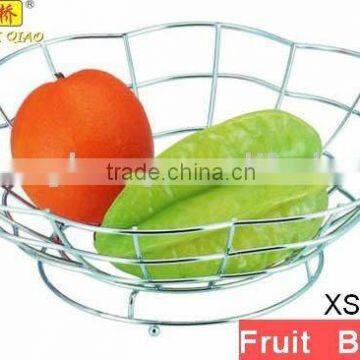 mei flower shape metal fruit basket