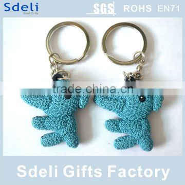 Hot sale elephant shaped custom soft pvc keychain for promotion gifts