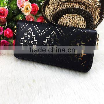 High Quality Wholesale New Fashion Black PU Embossed Women Wallet Famous Designer Brand Wallet photo-2