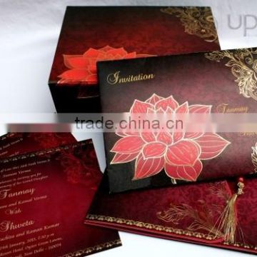 Lotus invitation card