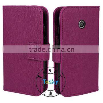 wholesale luxury pu leather card slots smartphone case for moto e case