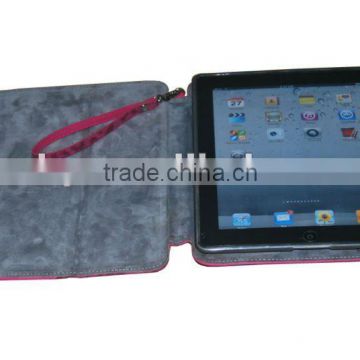 back stand TPU and leopard pattern leather case for ipad 2