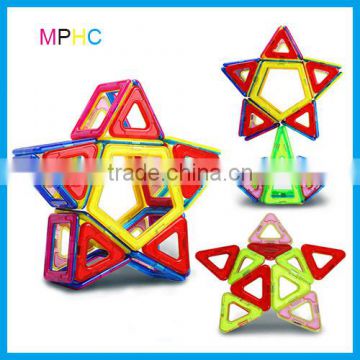 2016 Popular Plastic Magnetic Educational Construction Toy