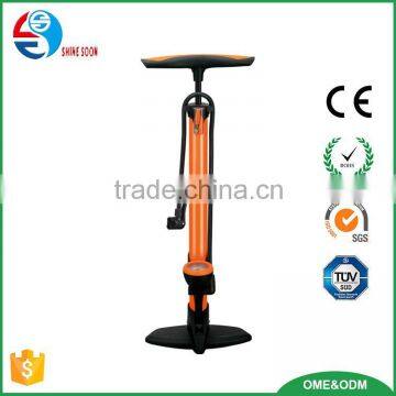 Iron Super Floor Pump Bike Accessories Hand Air Pump with Guage