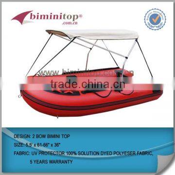 Inflatable boat bimini top