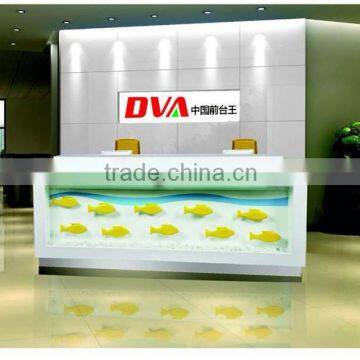 Nice carp background reception desk QT2488