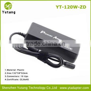 120W Universal Charger For Laptop With 10 Different Dc Connectors