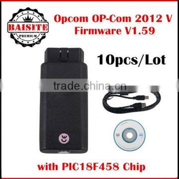 2016 New Arrival Opcom op com OP-Com 2012 V Can OBD2 for OPEL Firmware V1.59 with PIC18F458 Chip Support Car till 2014