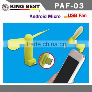 KING BEST Portable OTG Micro USB Mini Phone Fan For IOS Android Smart phone Accessories cellphone mini fan