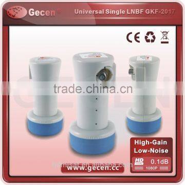 High quality ku band Single universal LNB 0.1db GKF-2017