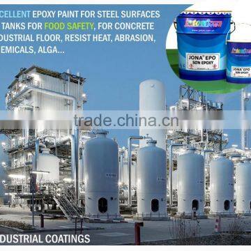 Excellent Epoxy Paint for Steel surfaces of Food Safety & concrete industrial floor, heat resistant, JIS Standard JONA EPO