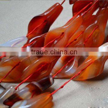 Hot seller red agate calla flower jewelry