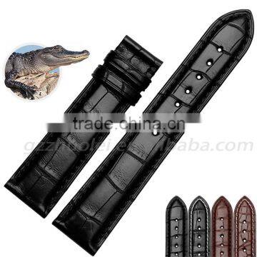 customized alligator leather watch band 18*16|19*18|20*18|22*20mm Alligator leather watch strap