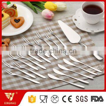 High Quality SS201Cake Server Fruit Fork and Knife for Party