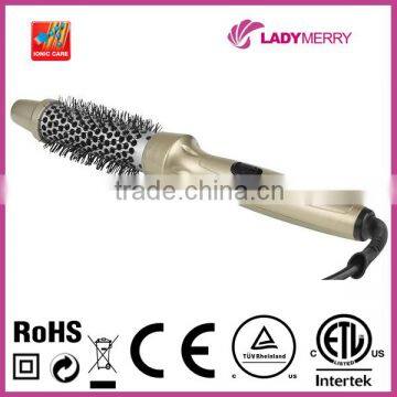 Hot Hair Air straightening brush styler with Negative Ion generating system