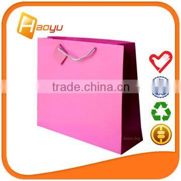 Promotional custom printed paper packaging bag for handbags