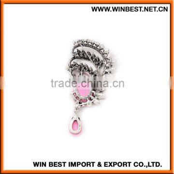 High Quality Rhinestone and Pearl Brooch, Fancy Brooch Pin, Star Shape Brooch photo-4