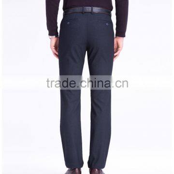 Navy Color Cotton Polyester Spandex Casual Pants Stretch Twill Mens Pants With Jet Pockets photo-2