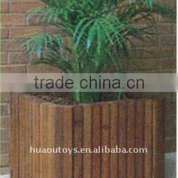 Outdoor Wooden Flower Pot