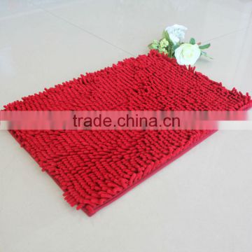 chenille high quality floor mat with anti-slip base