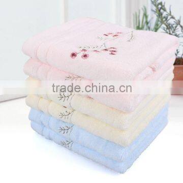 100% Cotton Yarn Flower Personal Design Luxury Embroidered Face Towels photo-6