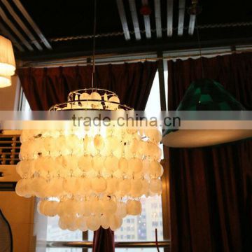 White Seahshells Chandeliers Large Size with 3*E27 MAX 60W for Hotel Decorative