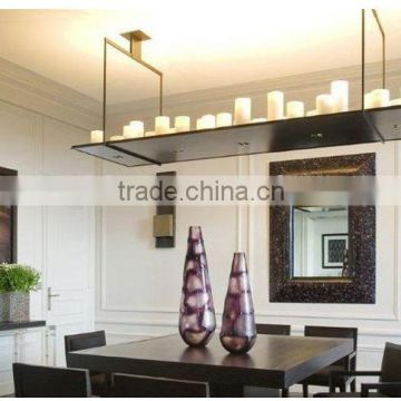 rectangular candlehold LED pendant lighting for home decorative