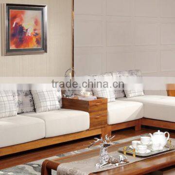 Middle east style living room furniture l shape sofa with cheap price and white color GZH-SK03                        
                                                Quality Choice