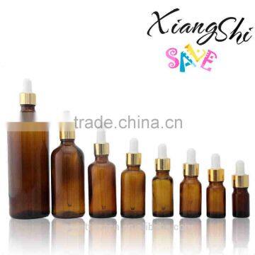 500ml huge amber glass bottle for essential oil/powder with dropper