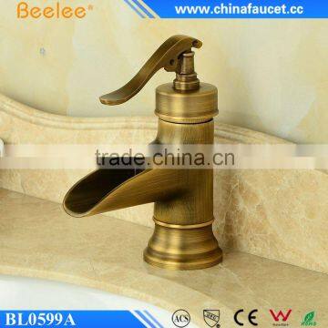 Beelee Antique Bathroom Basin Sink Faucet Mixers Brass Taps Deck Mounted photo-4